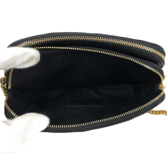 Saint Laurent Becky Chain Shoulder Bag Leather Black - Picture 6 of 9